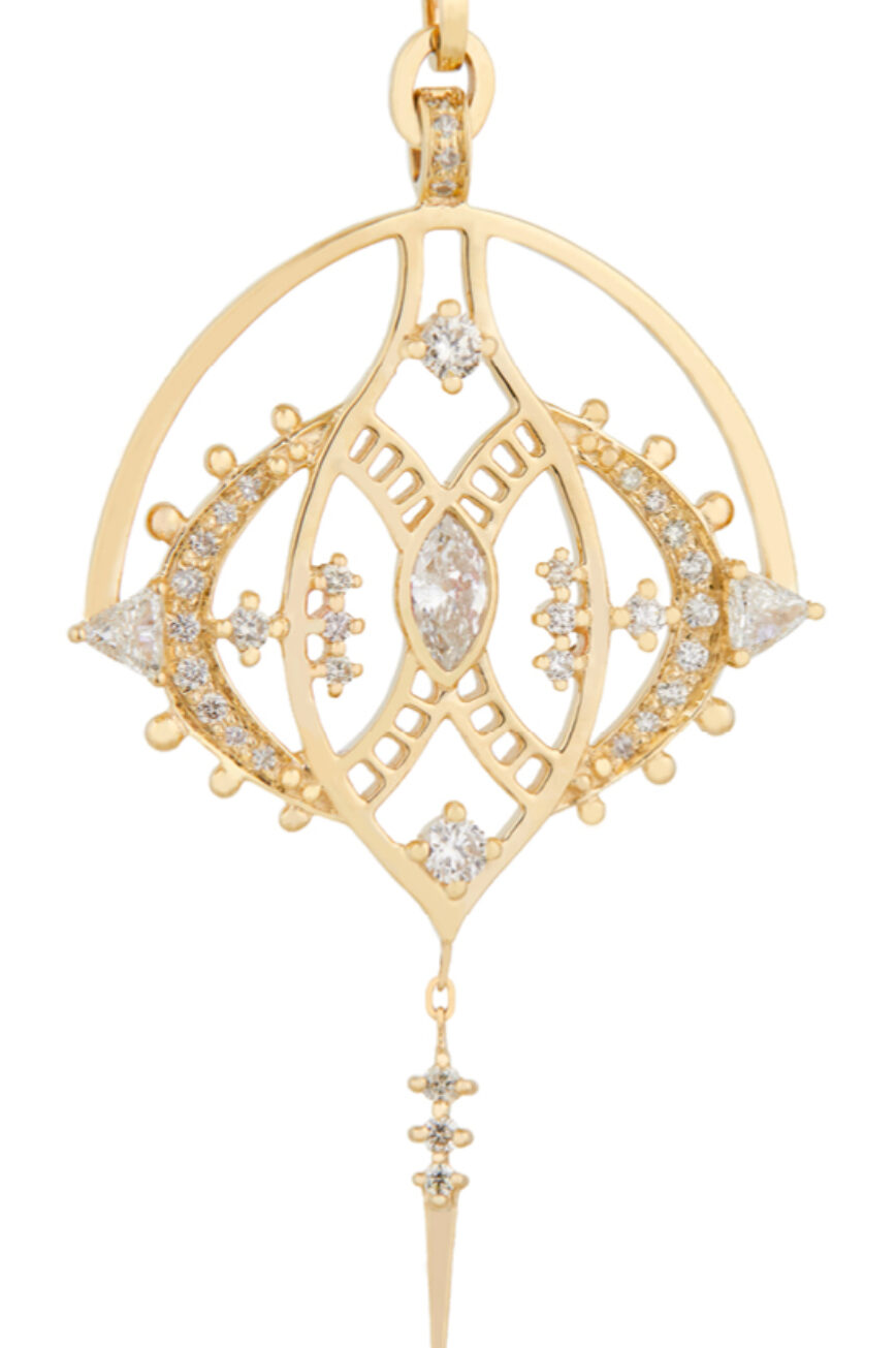 Celine Daoust Mandala Marquise Diamonds Chain Necklace