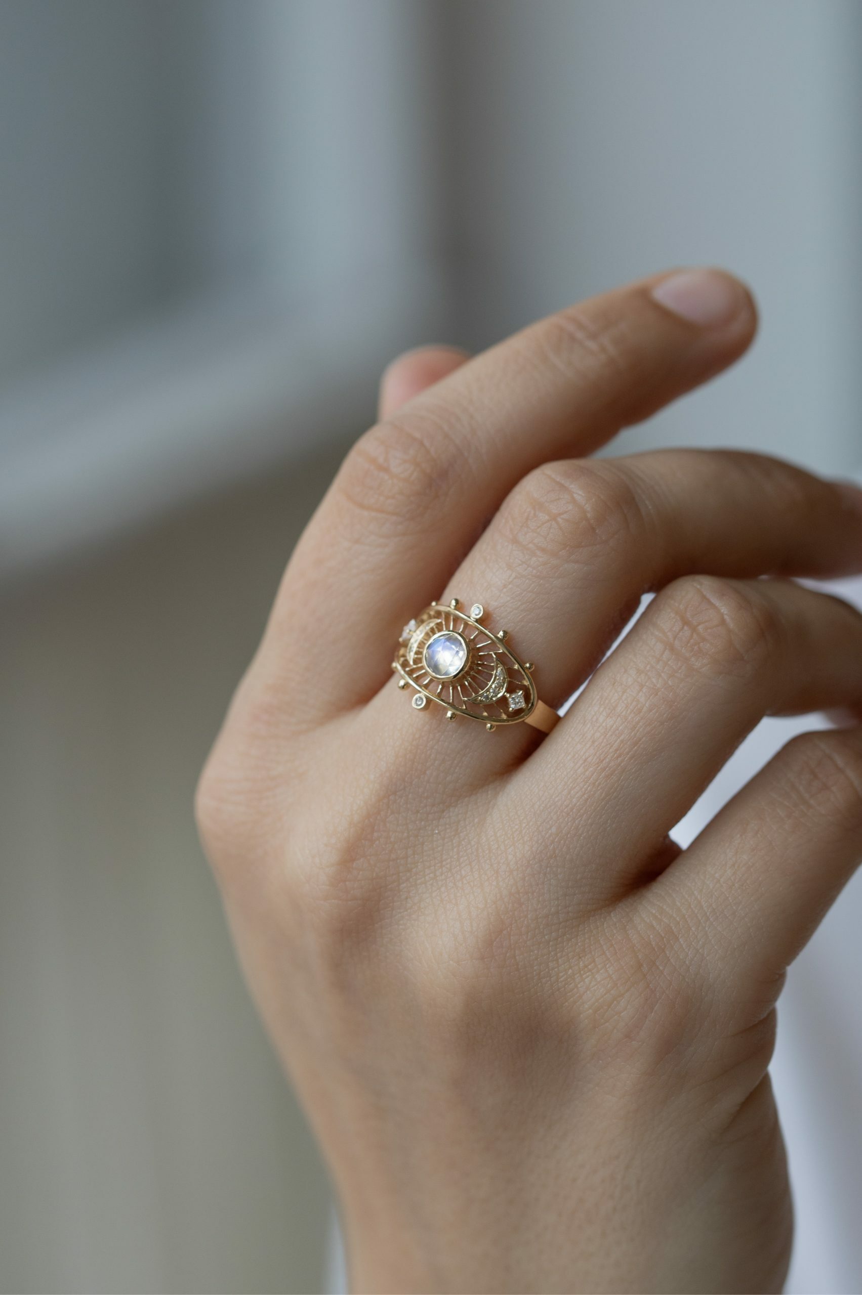 Diamond Engagement Ring Maker 14K YG Diamond Engagement Ring 1ct