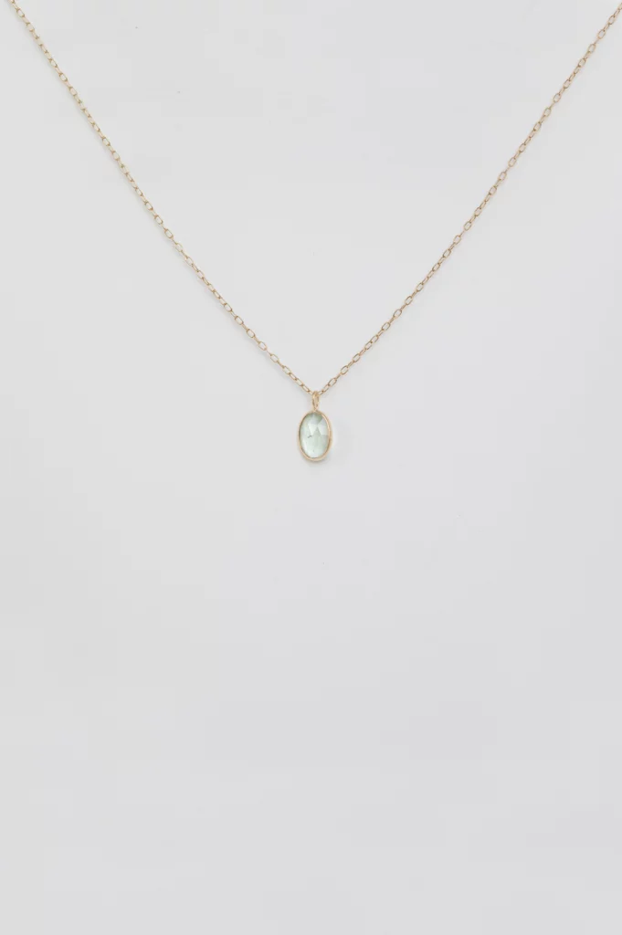 アクセサリー MILINBABY Light green tourmaline maya necklace - Celine daoust