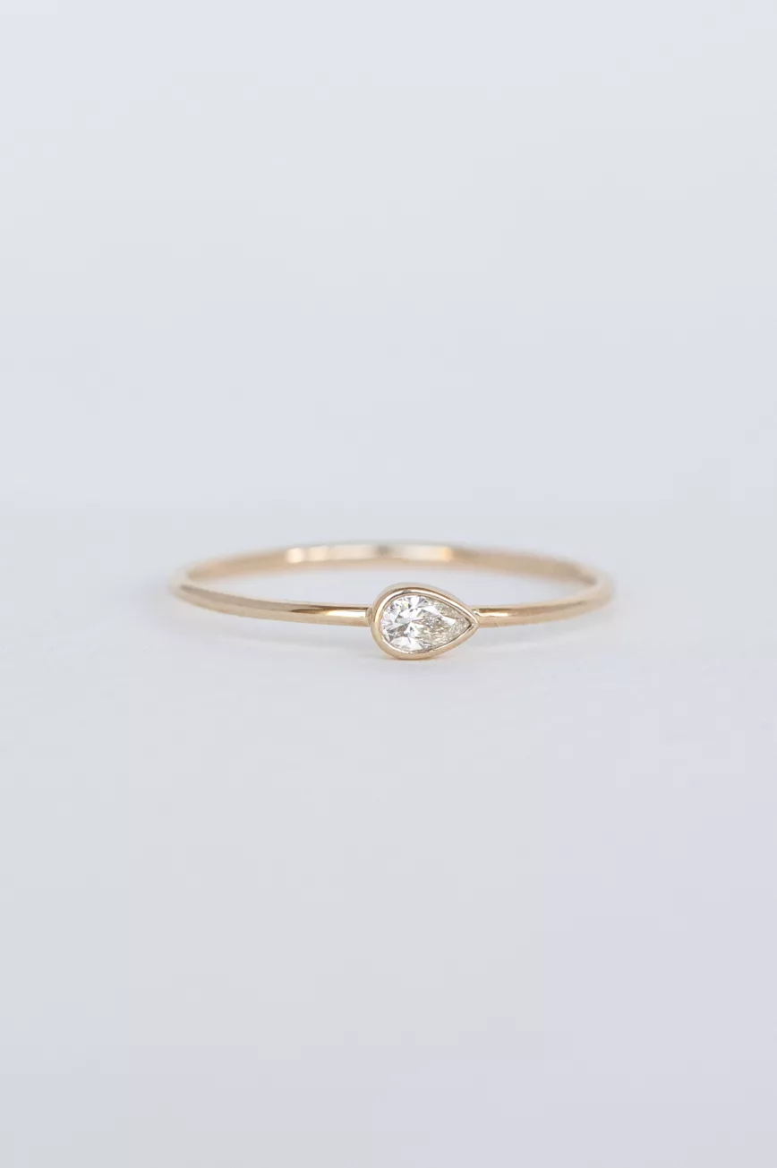 Yellow gold One of a Kind diamond ring