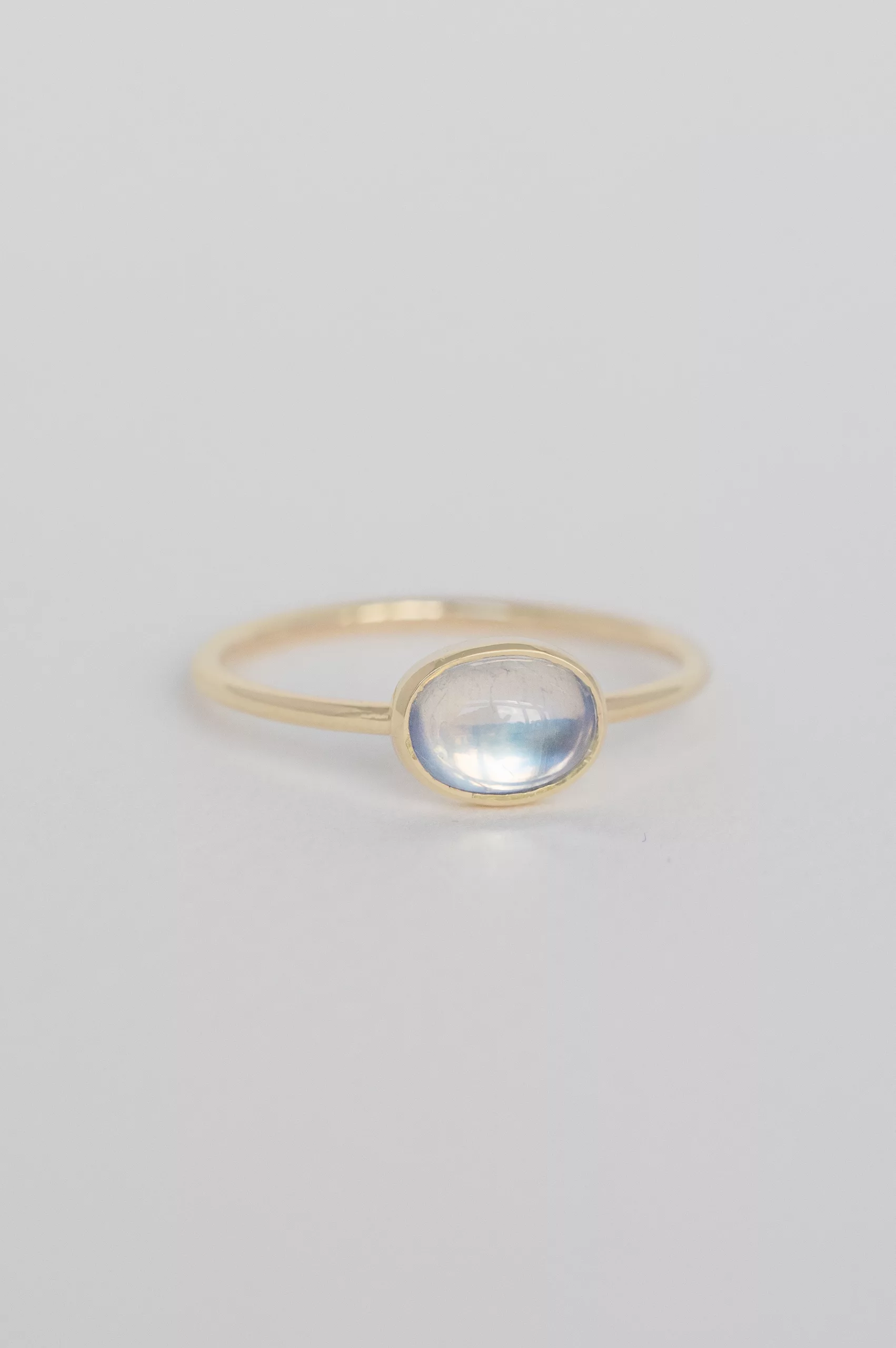 Yellow gold one of a Kind Faye Moonstone Ring