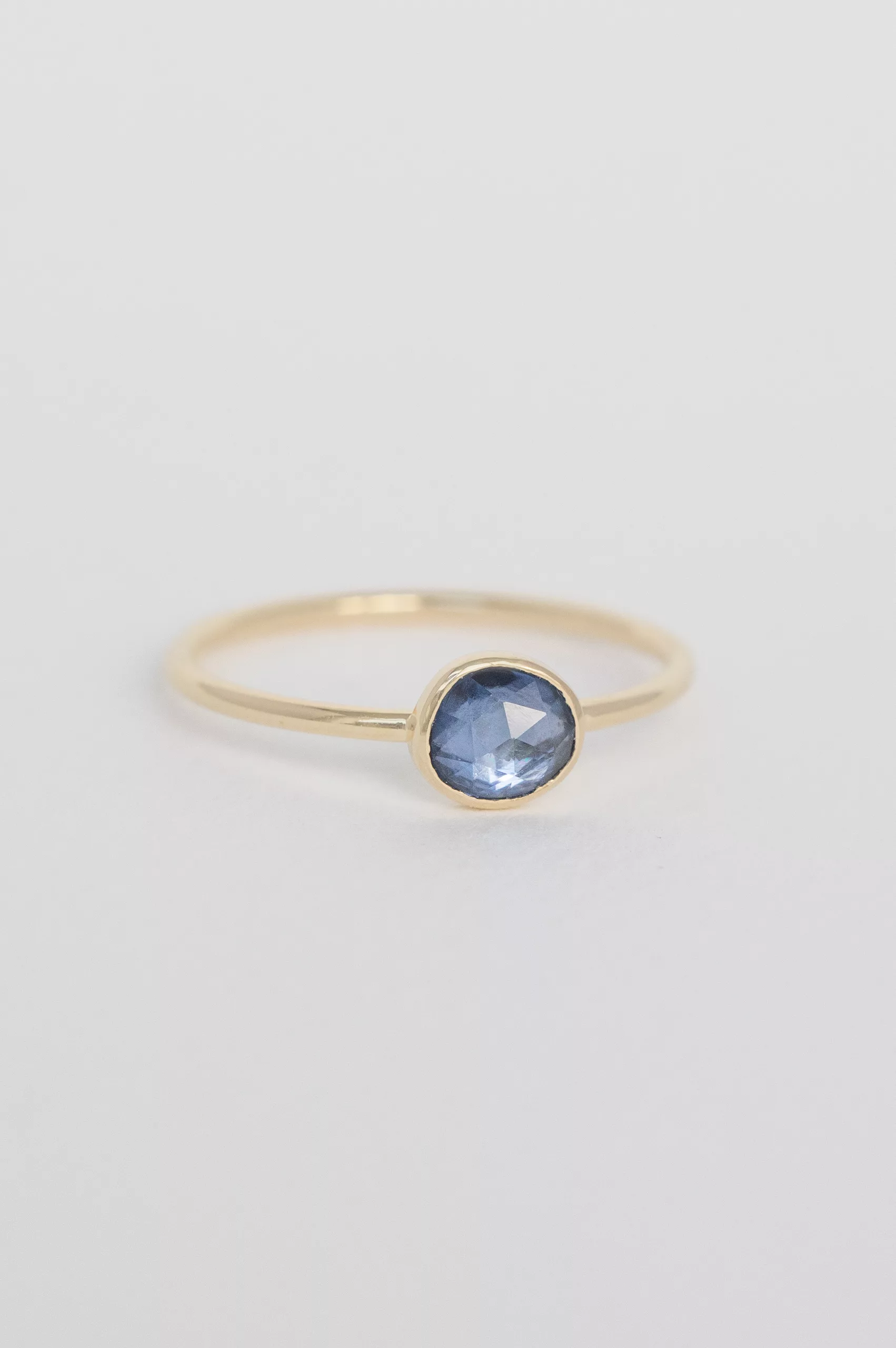 Yellow gold One of a Kind Faye blue Sapphire Ring