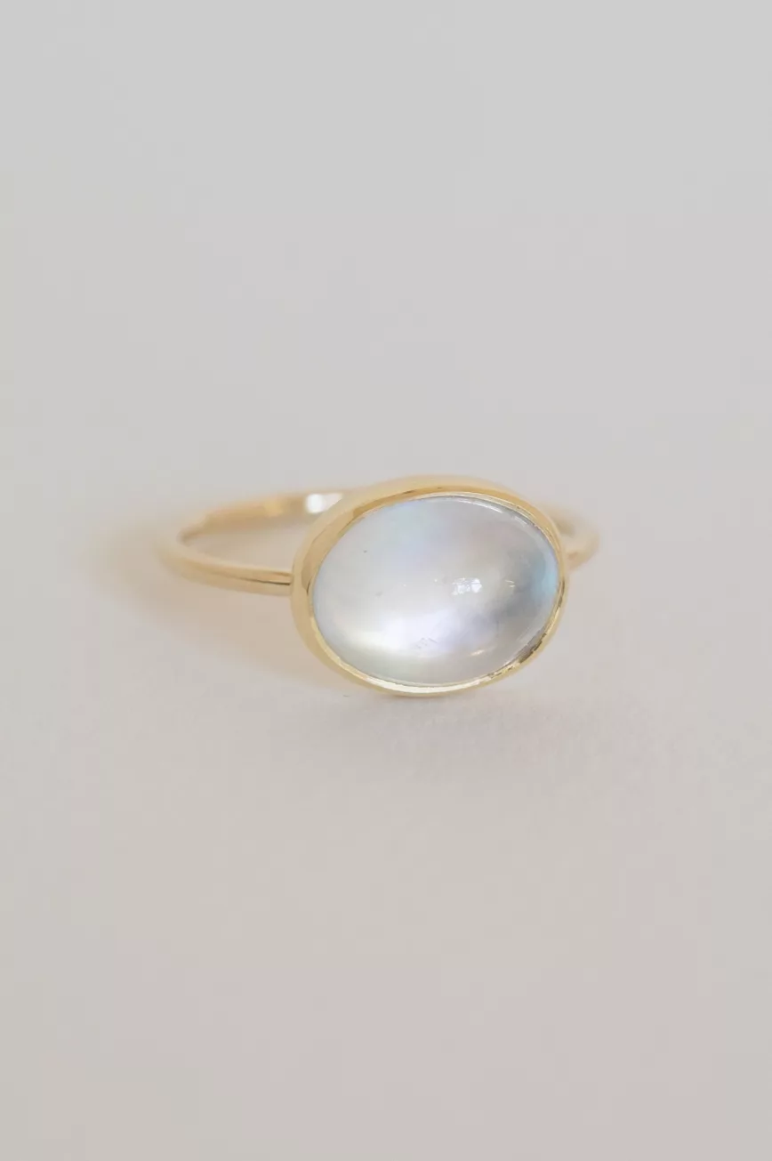 Celine Daoust yellow gold One of a Kind Faye Moonstone Ring