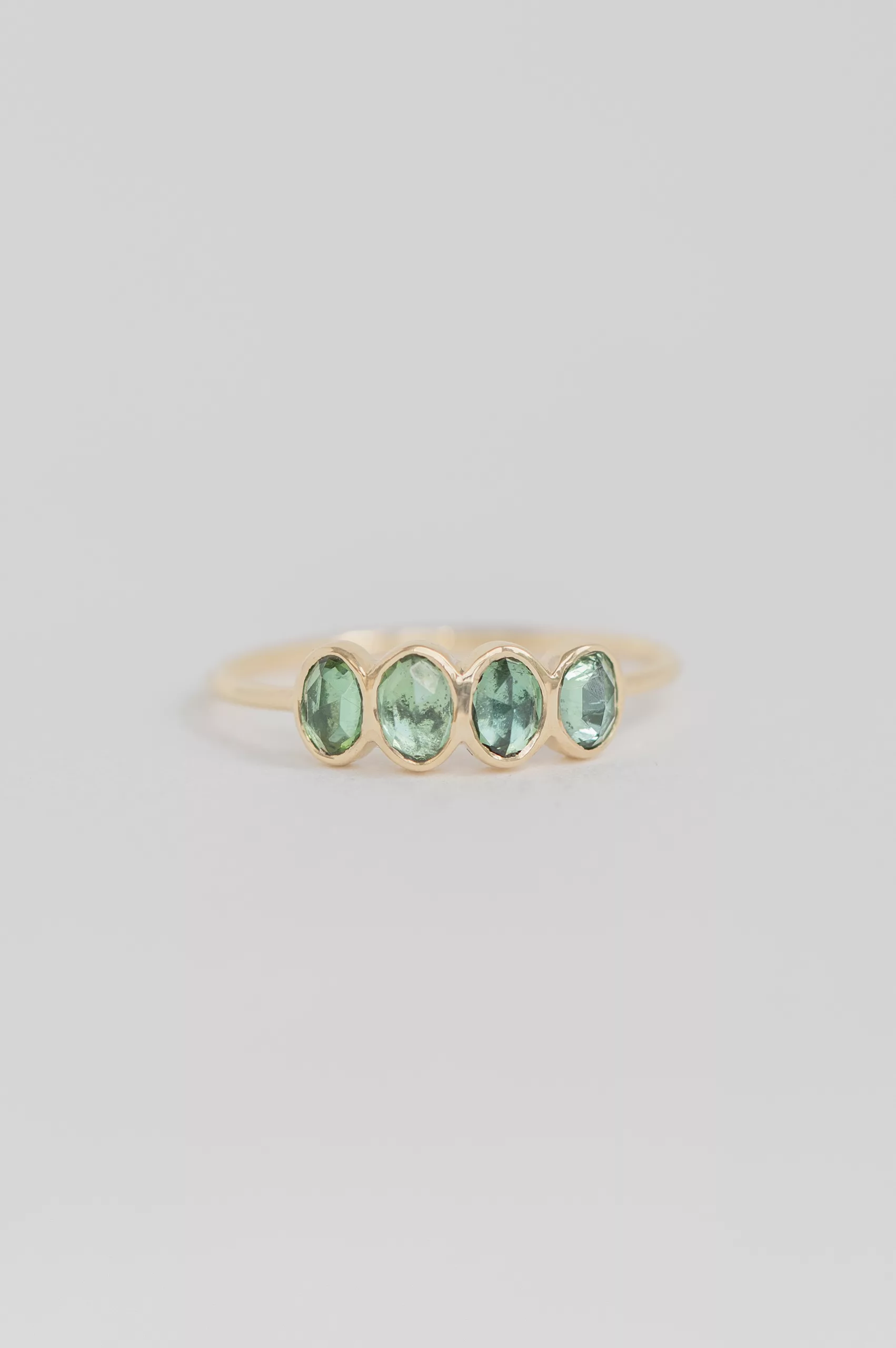 Celine Daoust yellow gold One of a Kind 4 Tourmaline ring