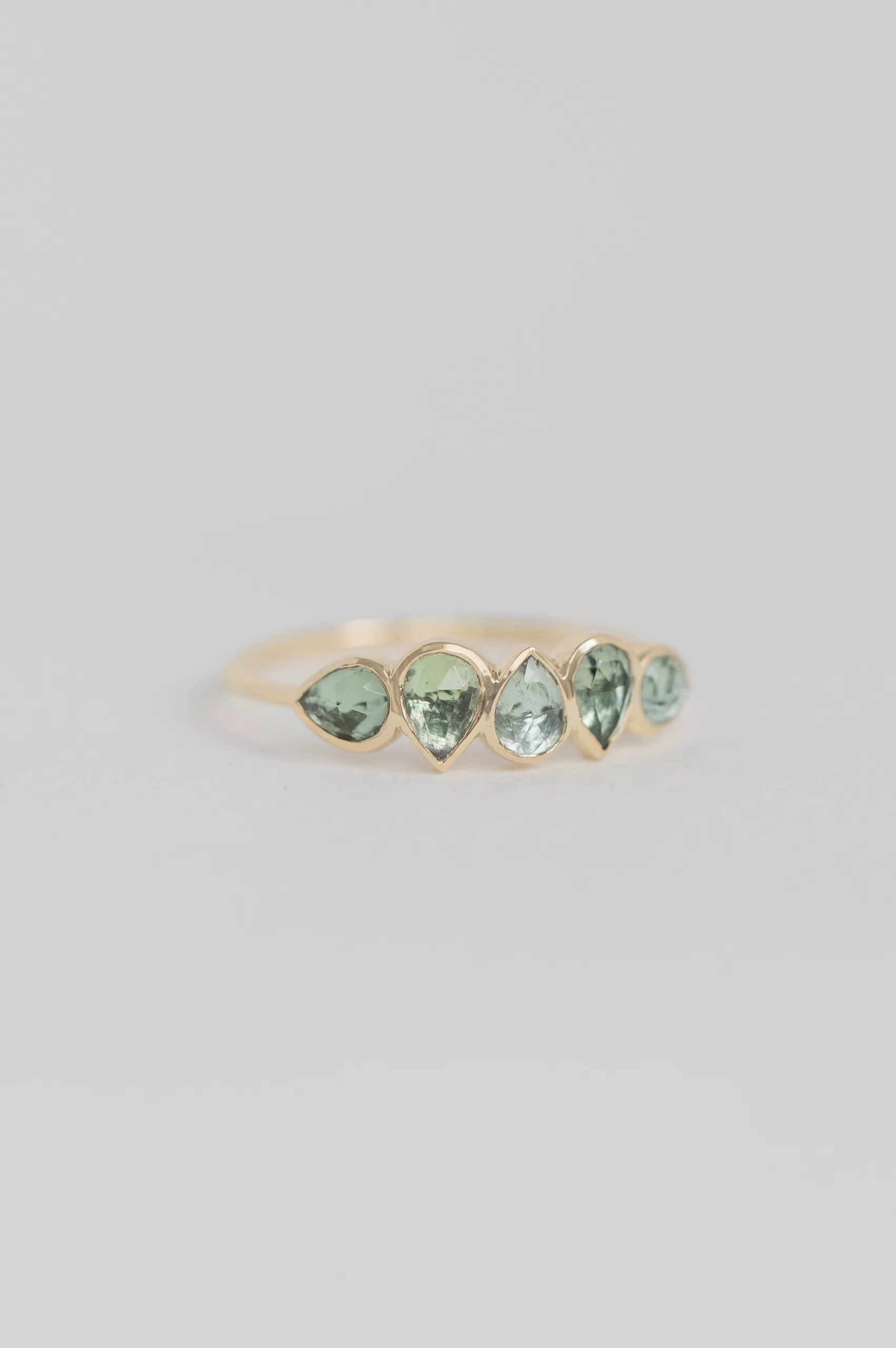 Celine Daoust yellow gold One of a Kind 5 Tourmaline ring