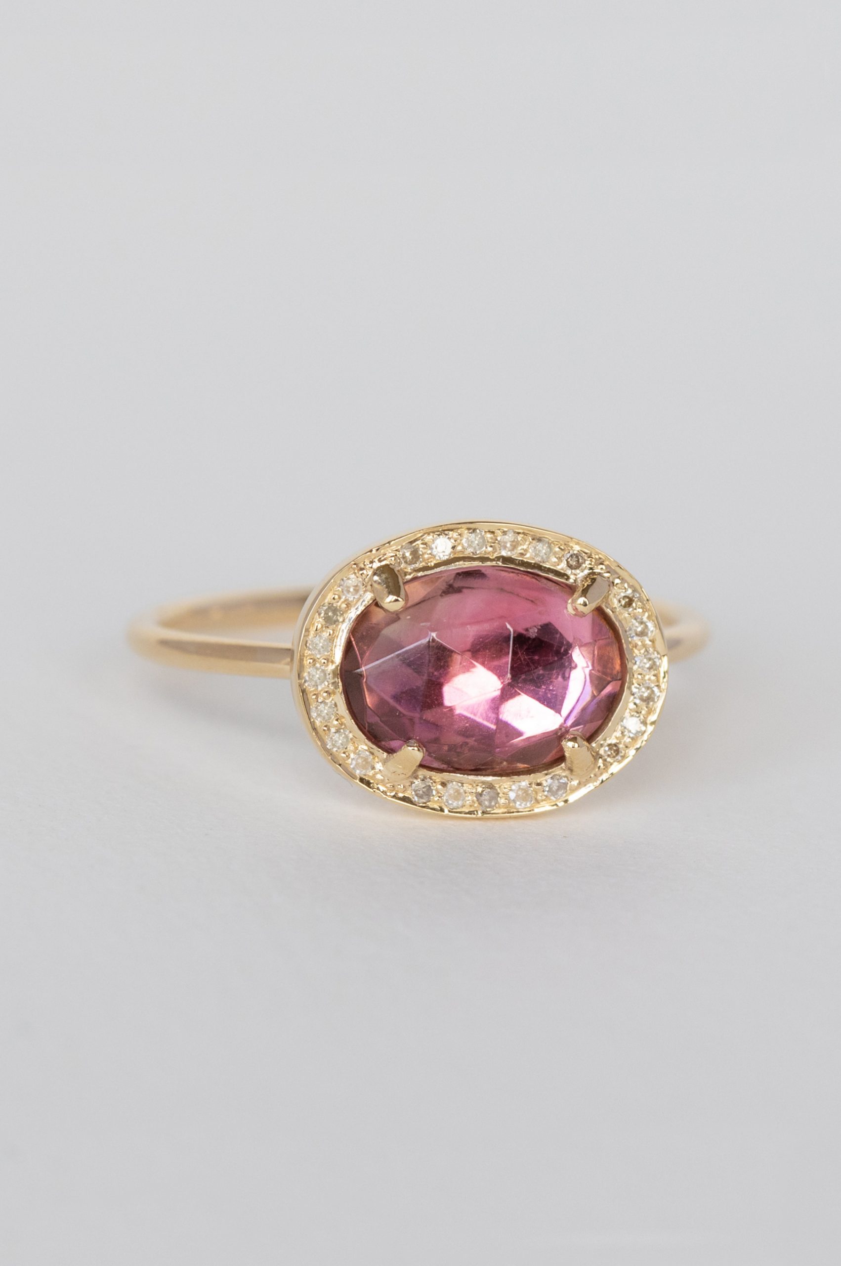 Pink Tourmaline and Diamonds Stella Ring